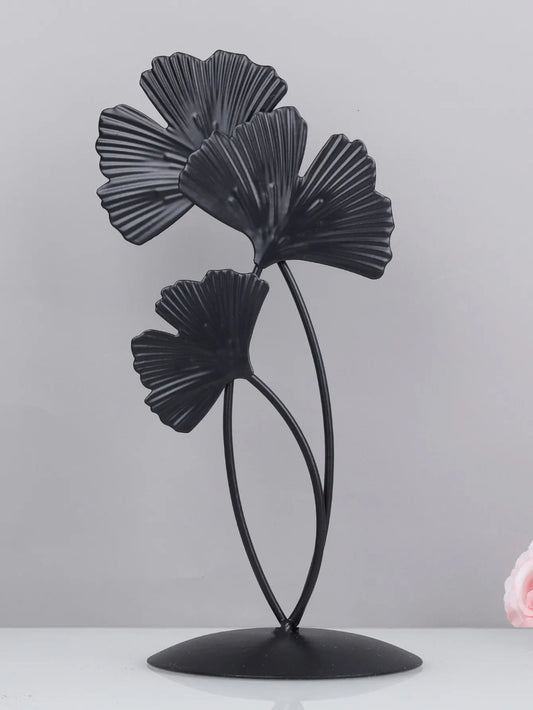 Metalliska Blad Ornament - Elegant och Modern