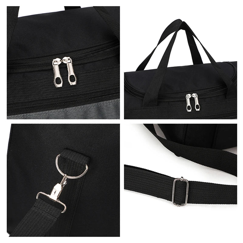 Carvallo Fällbar resväska herr | Stor kapacitet | Vattentät axelväska för affärsresor & korta resor | Sport- & fritidsväska