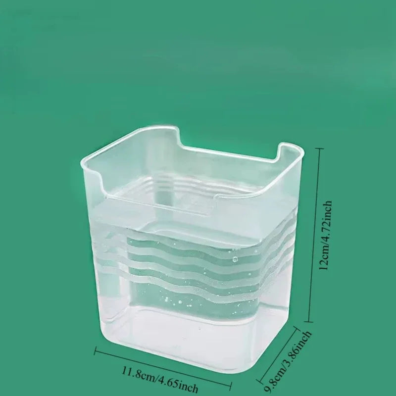 Carvallo Kylskåp Förvaringsbox 11,8×9,8×12 cm | Transparent & stapelbar | För frukt, kryddor & färskhetsorganisation