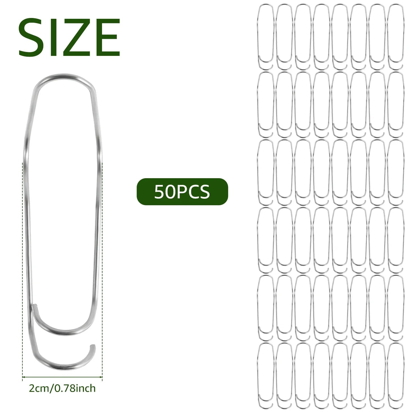 Carvallo växtstödskoppling | Stabil & Återanvändbar | För 11/16/20mm stänger | 50-pack