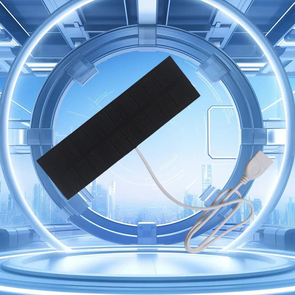 Carvallo Mini | Bärbar USB-solfångare | 1 W | Lätt & Vattentät | För mobil & Utomhus