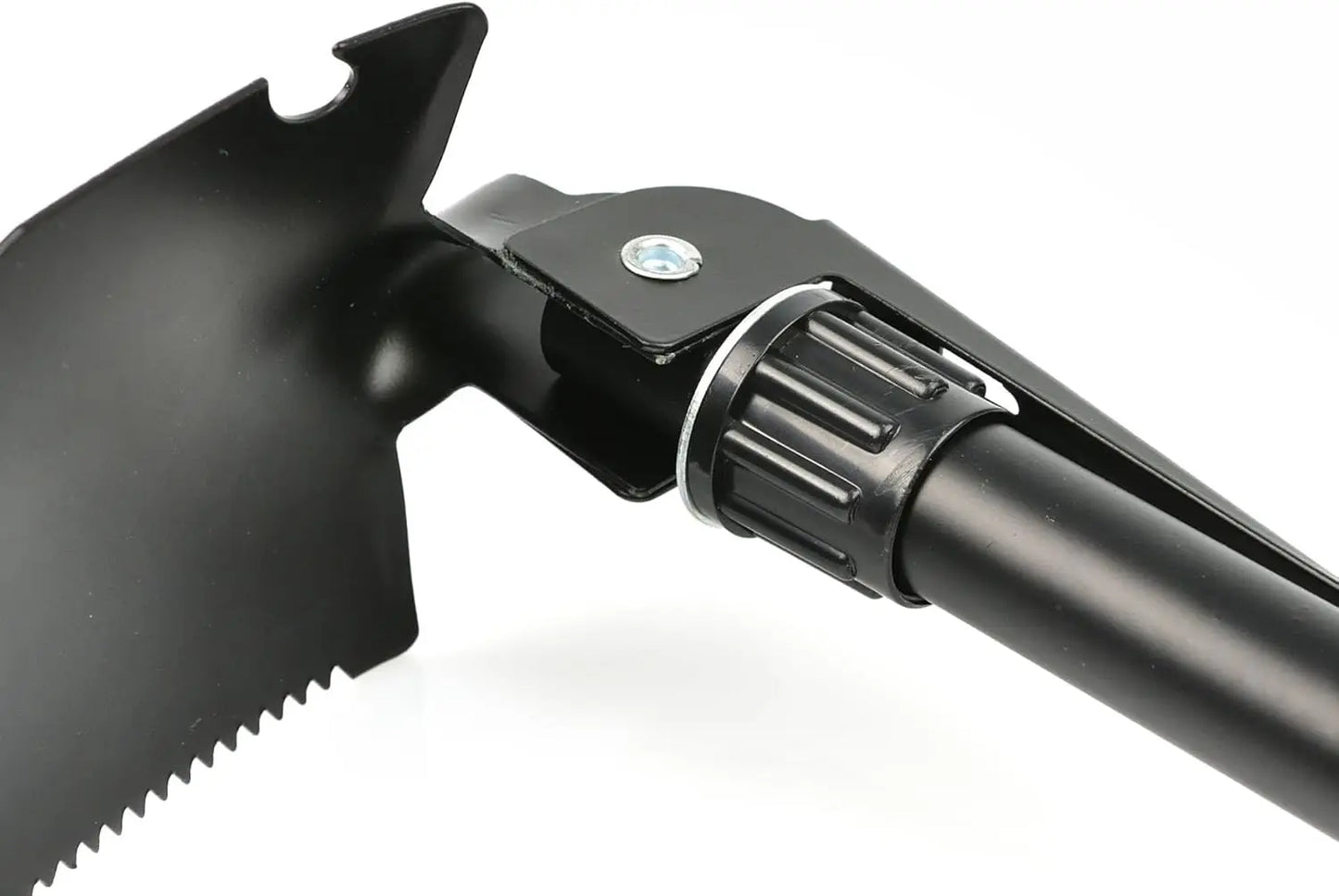 Carvallo Pro Klappspade | 4-i-1 rostfritt stål spade | Fällbar & multifunktionell | Med bärväska | För utomhus och camping