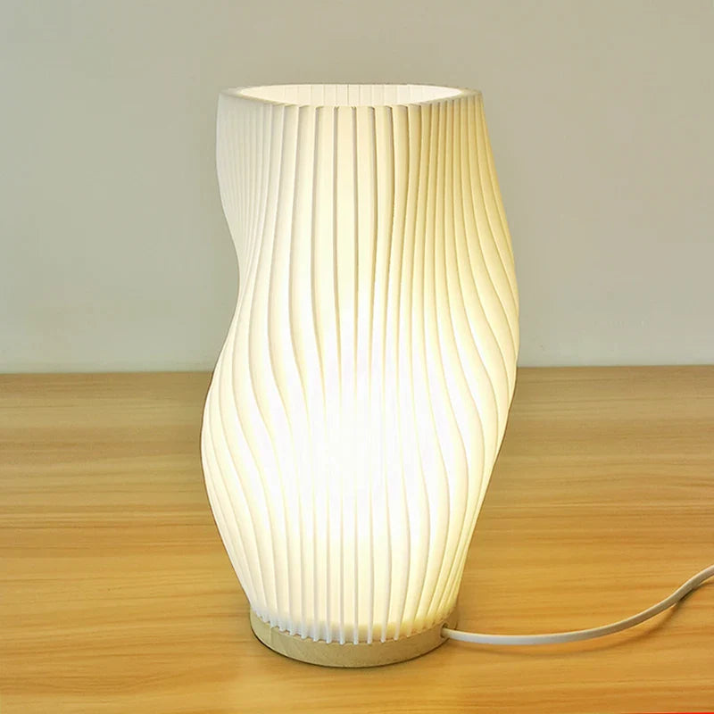 3D Utskriven Skrivbordslampa – Stilig Bordslampa för Sovrum, Kafé eller Studieområde