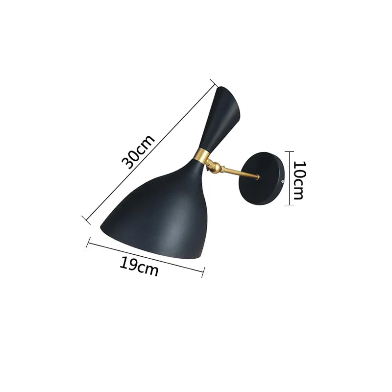 LoftLjus - LED Sänglamp Industrilägenhet Vägglampa