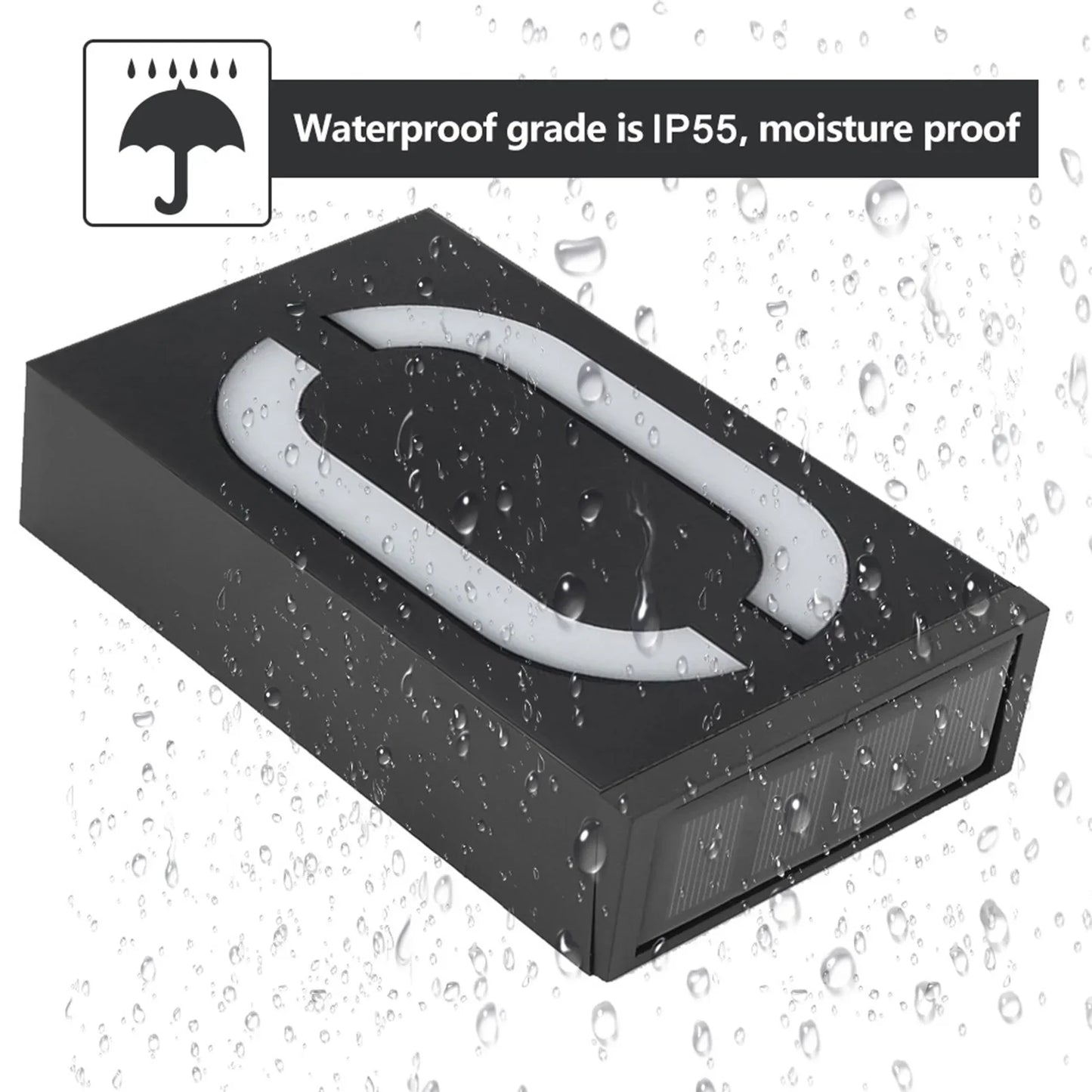 Carvallo Solar Husnummerlampa | LED Belyst | Vädertålig IP55 | Automatisk ljus vid mörker