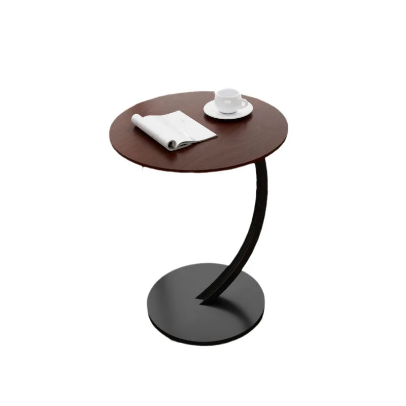 Avelyne Cirka | Förstärkt Rund Side Table för Vardagsrum &amp; Sovrum
