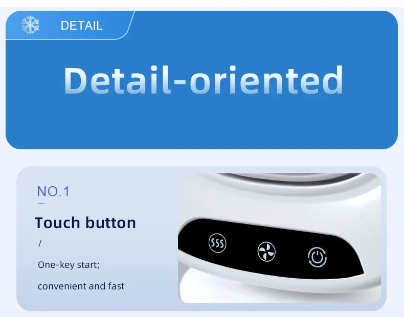 Carvallo Coolivia BreezeLight | 3-i-1 Mini-klimatanläggning, fläkt & luftfuktare | Med LED-stämningsljus & USB-anslutning