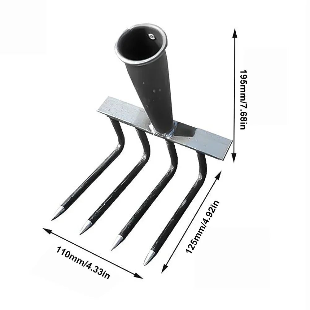Carvallo Trädgårdsharv | Högpresterande Ogräsrivs | 4/7/9/12 Tänder | Kolstål