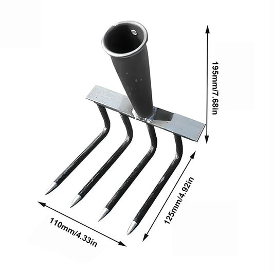 Carvallo Trädgårdsharv | Högpresterande Ogräsrivs | 4/7/9/12 Tänder | Kolstål