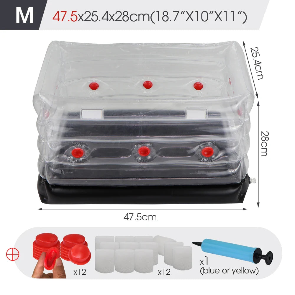 Carvallo svampodlingsset | Uppblåsbar Growbag med luftfilter | Monotub för hemmet & trädgård