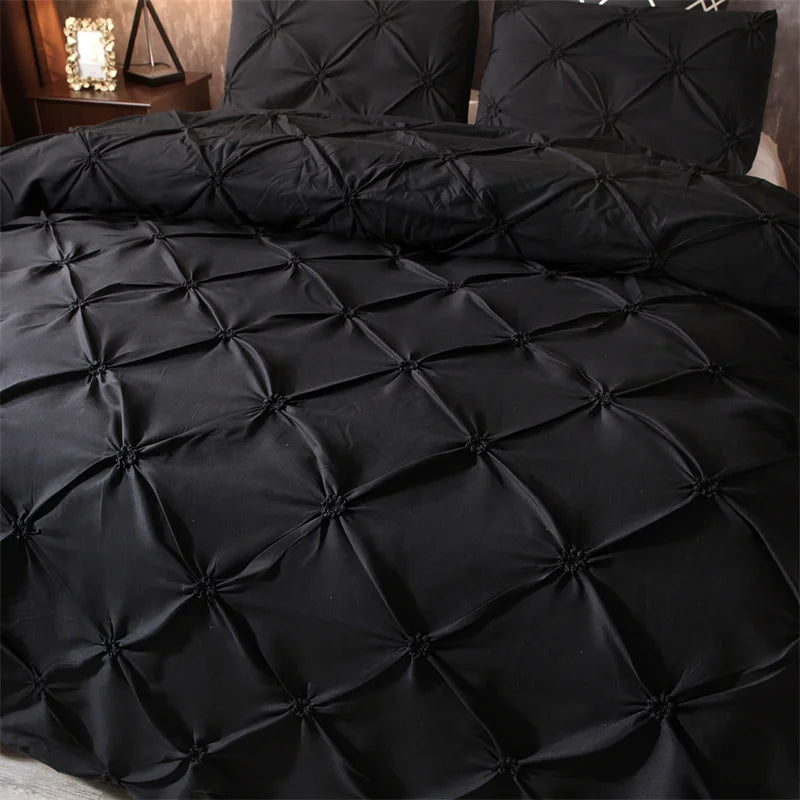 Carvallo – Pintuck Duvet Cover Set med Elegant Diamantstruktur