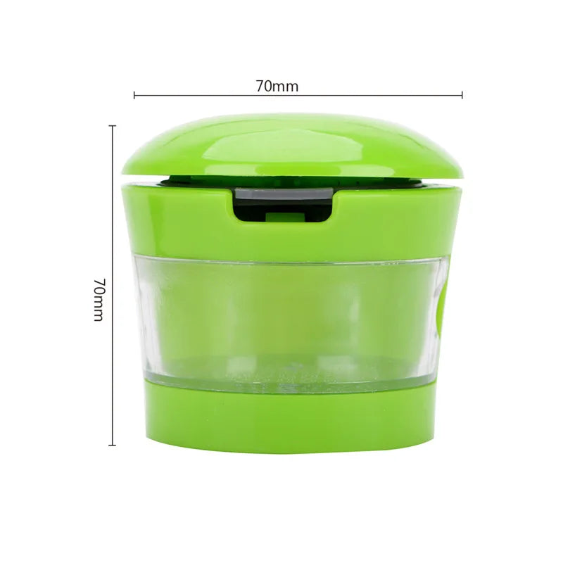 Carvallo GarliTwist Cube | 3-i-1 Press, Skär & Riv | Med uppsamlingsbehållare | Rostfritt stål & plast