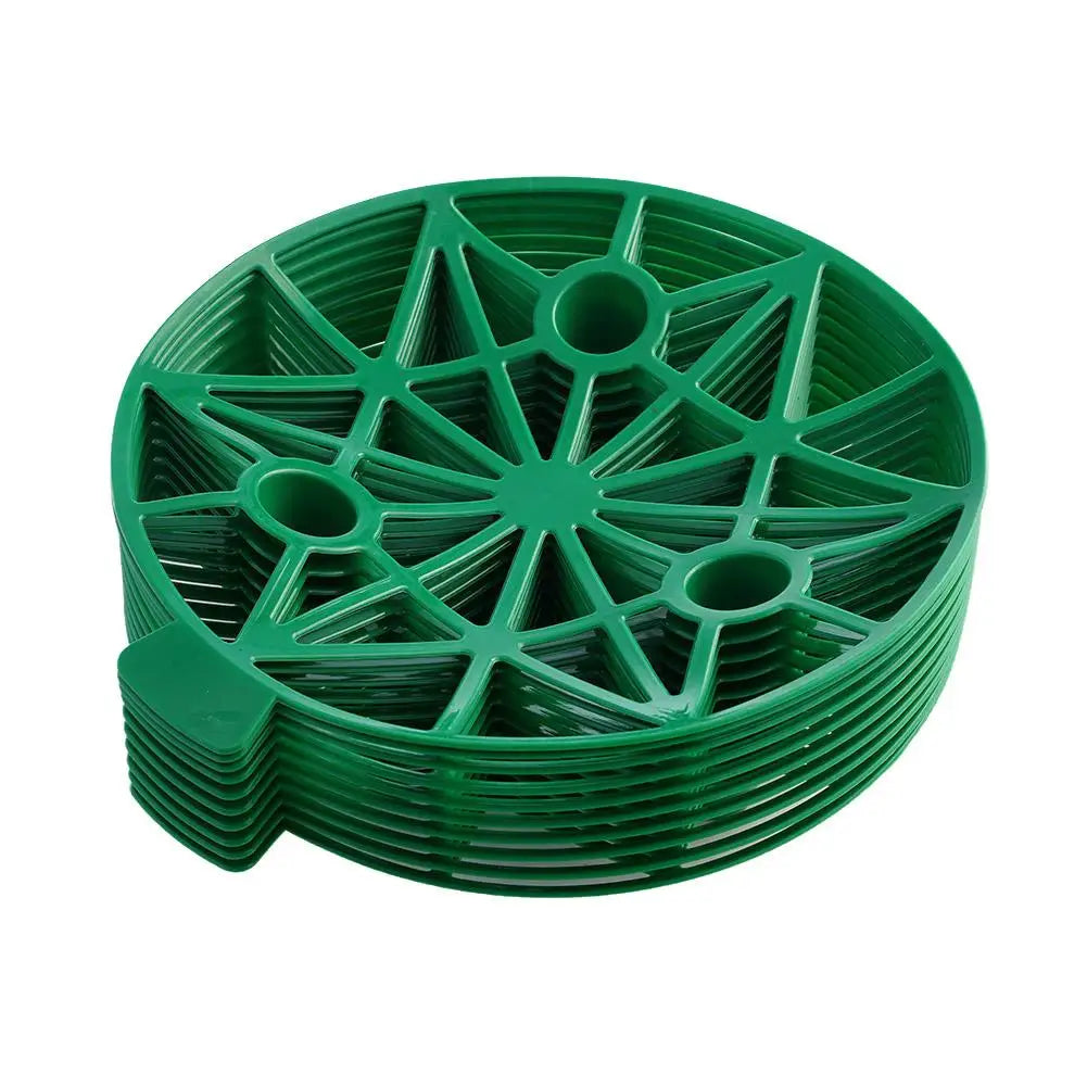 Carvallo | 10-pack vattenmelonhållare för trädgården | 19,5 × 3,5 × 2 cm | Robust PP-brickor mot markkontakt & förruttnelse