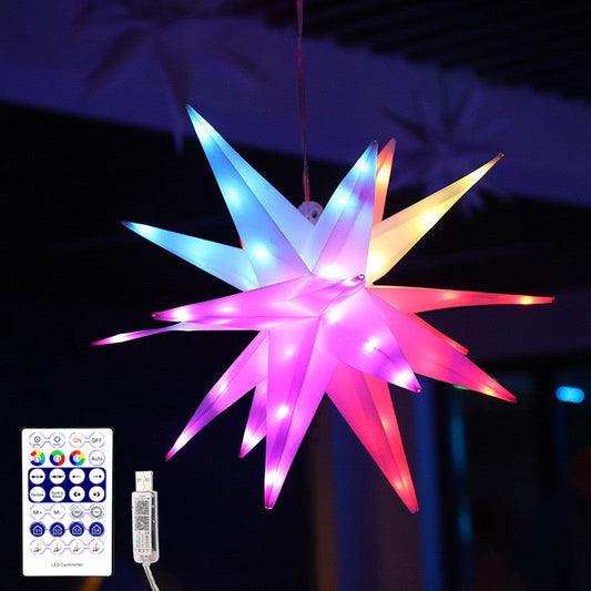 Carvallo – Musik synkronisering RGB Stjärnljus med fjärrkontroll och USB-laddning