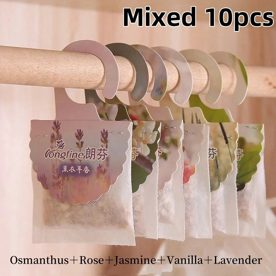 Carvallo Doftpåsar för garderob & rum | 5/10 stycken | Långvarig doft | Med hängare | Aromaterapi & luftrensare