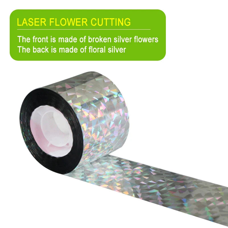 Carvallo FlashWing Reflekterande fågelskyddsband 80 m | Dubbelsidigt reflekterande | Väderbeständig för fruktträdgård & åker