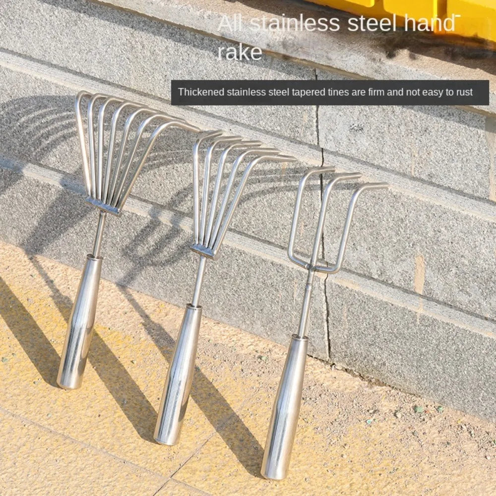 Carvallo ogräsjäter i rostfritt stål | 29 cm handverktyg | Ergonomisk & rostfri | För trädgård, rabatter & grönsaksodling