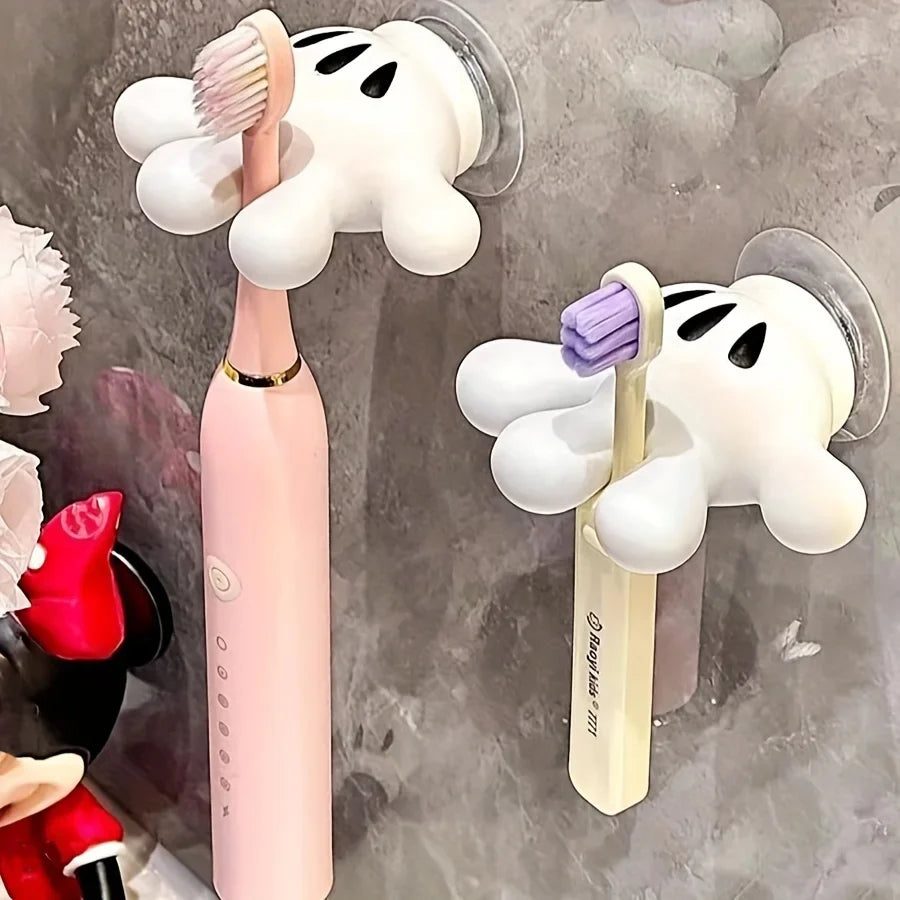 Carvallo Palmilo | Utan borrning | Med sugkopp | Tandborsthållare, handdukshängare & kabelhållare | Mickey-hand-design