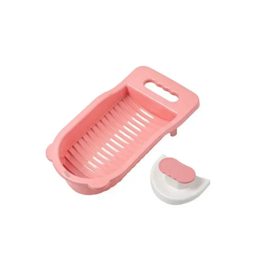 Carvallo CleanBoard Mini Tvättbräda för underkläder & strumpor | Rutsksäker & extra stabil | Kompakt för bad & resor