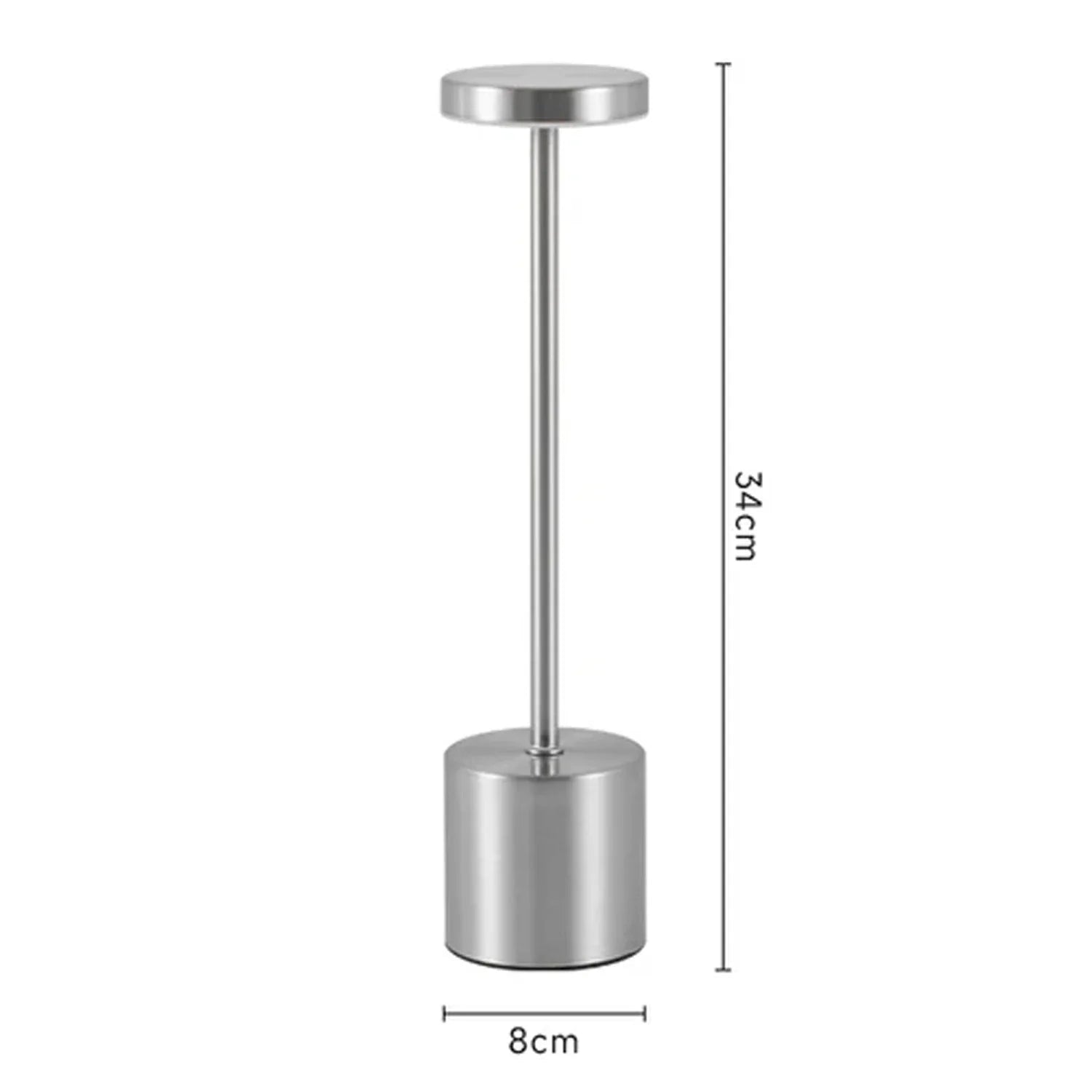 LumoTouch™ LED bordslampa | Trådlös &amp; Återuppladdningsbar | Touchsensor | 3-stegs dimmer | Modern aluminiumdesign