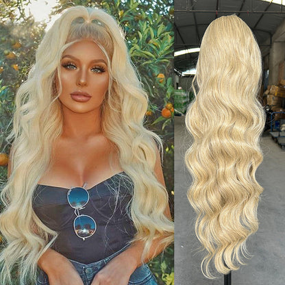 Luxora Lång Ponnytail Clip On Hårklämma Förlängning 22 Tum