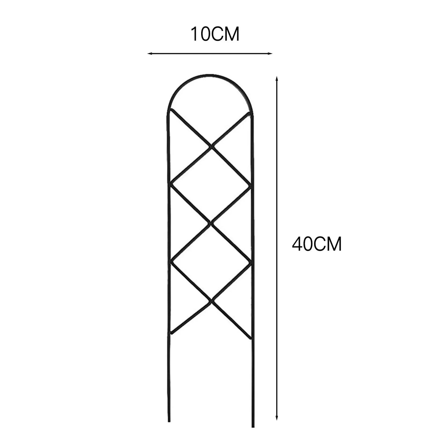 Carvallo Deco | Rankhjälp av metall för krukväxter | 10 × 40 cm | Stabil & dekorativ | För inomhus & utomhus
