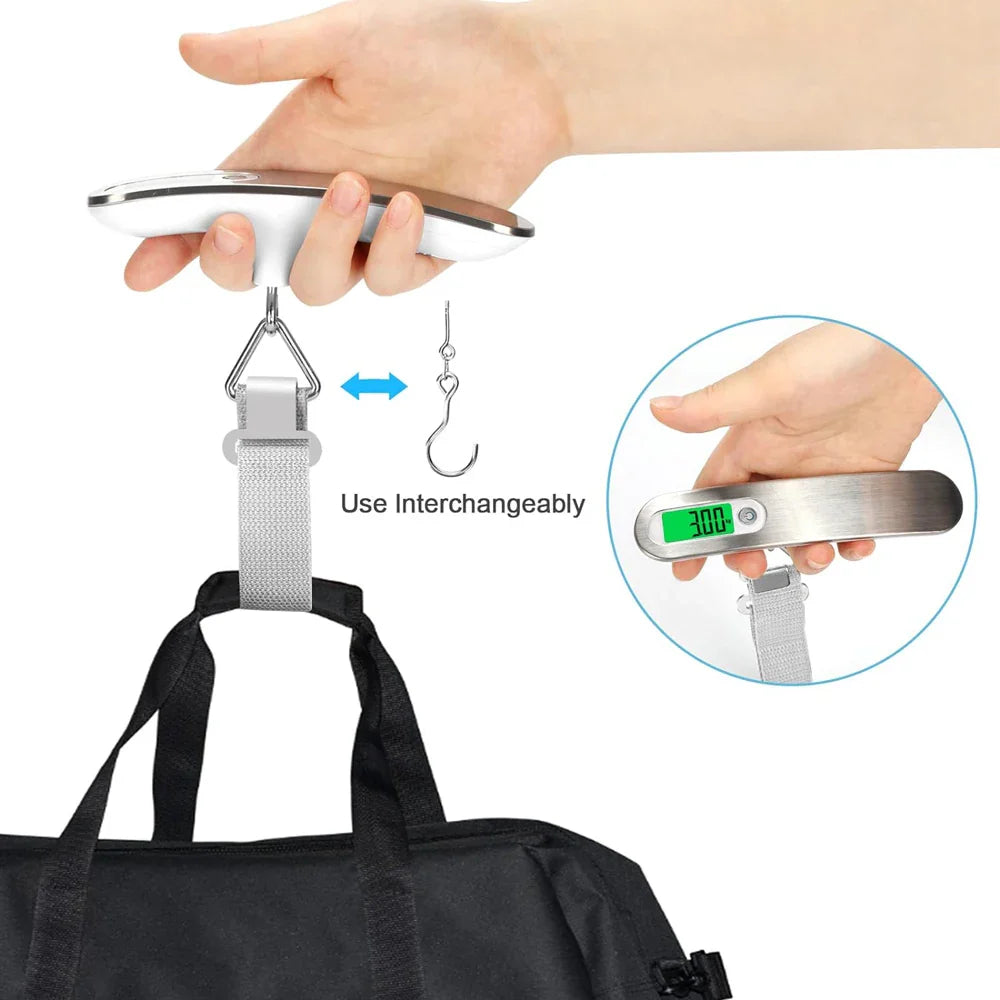 Carvallo TRAVOLUX | Upp till 50 kg | LCD-skärm med bakgrundsbelysning | Kompakt & Precise