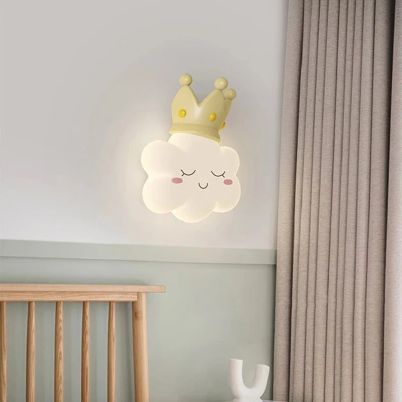 RomanticCloud - Vägghängd Lampa Barnrum Prinsessstil