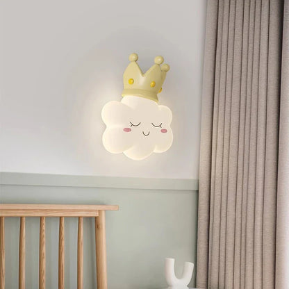 RomanticCloud - Vägghängd Lampa Barnrum Prinsessstil