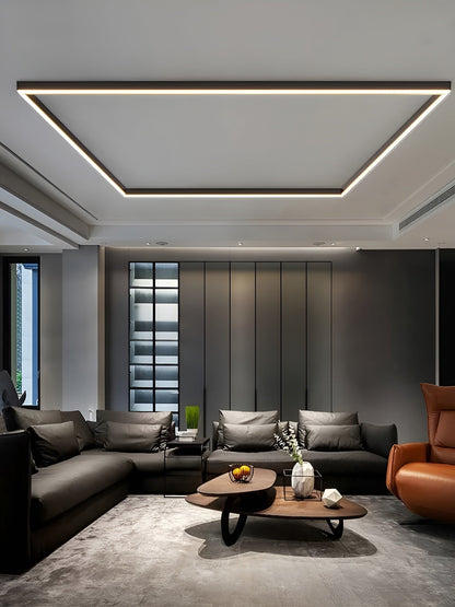 LED-taklampa – Modern Mjukt, Varmt Ljus för Mysiga Vardagsrum