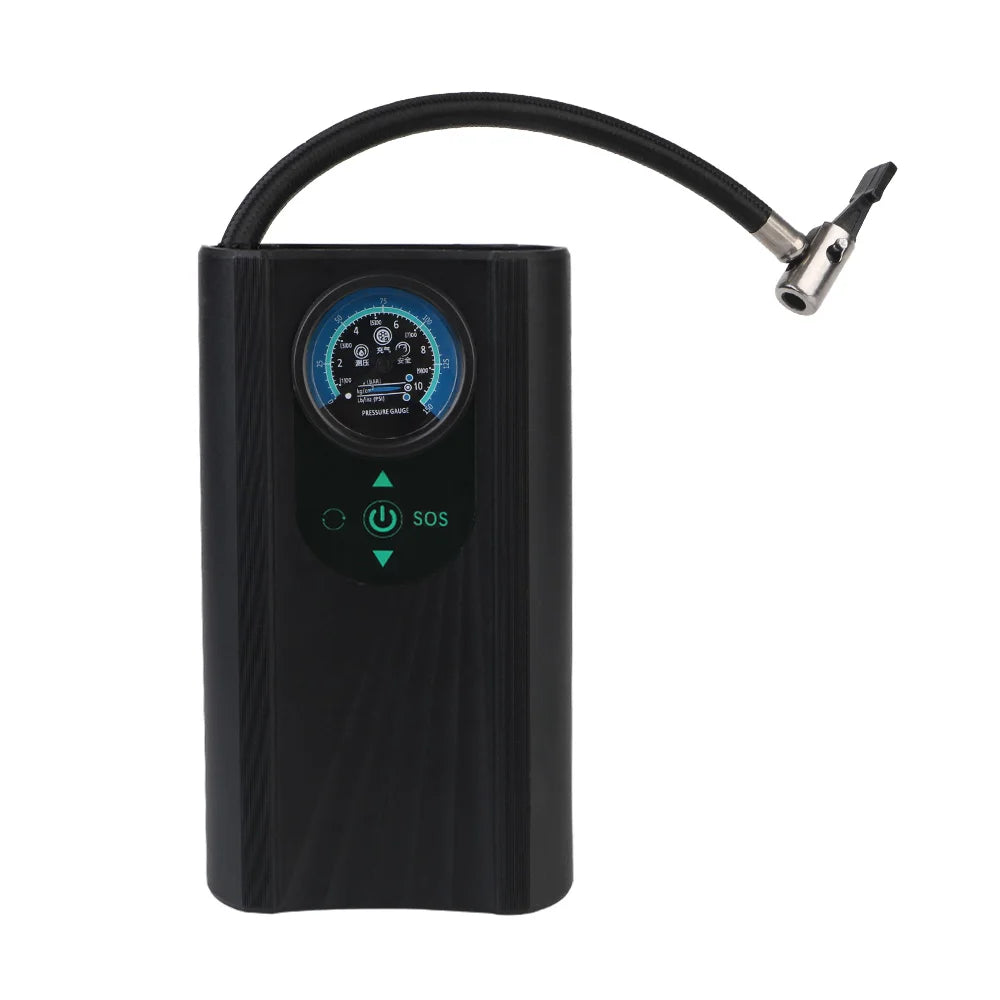 Carvallo AutoAirX Pro | Bärbar kompressor 12V | Metallcylinder | För bil, motorcykel, cykel & boll