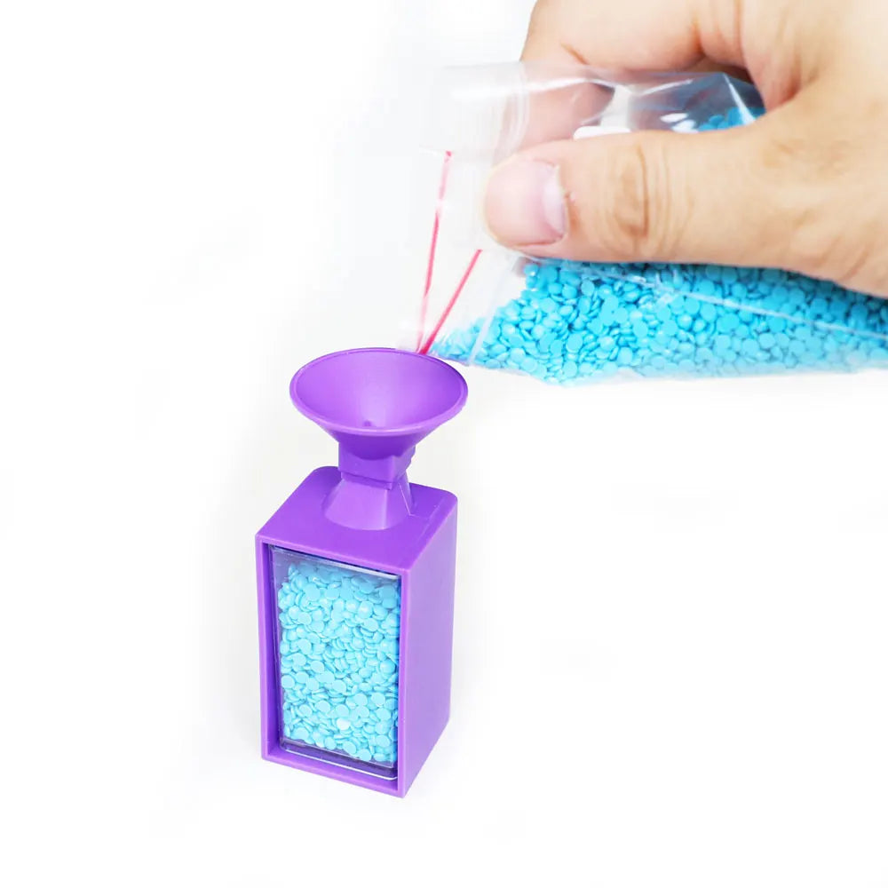 Carvallo Diamantmålning Tratt | För Runda & Fyrkantiga Stenarter | Lätt fyllning av Lådor & Skålar | Tillbehör för DIY-Konst