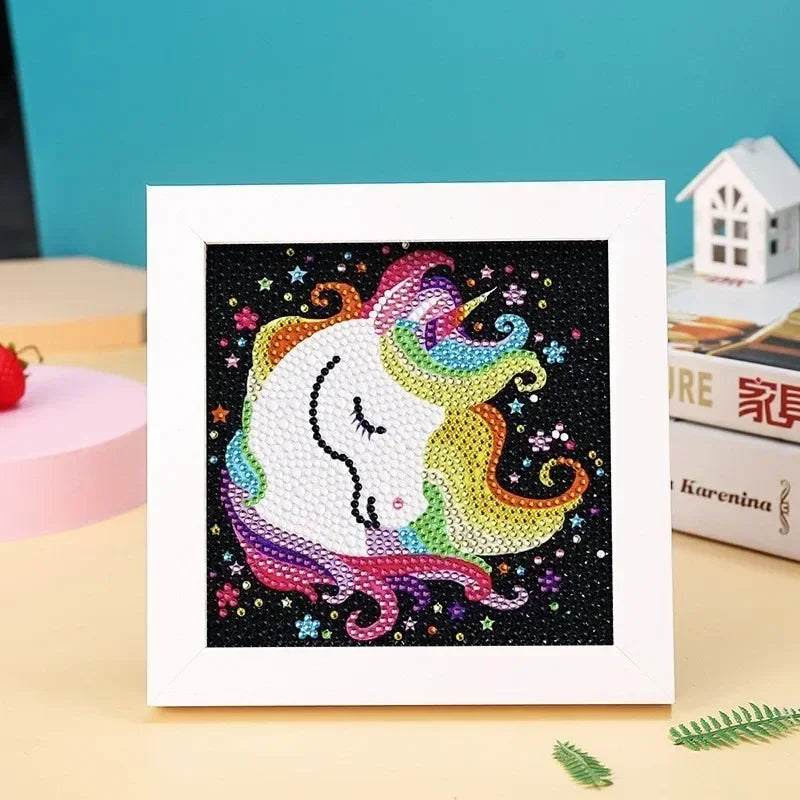 Carvallo Diamant-Malset Funkelino Kids | 5D Mosaik-Konst för Barn | Komplettset utan Ram | Från 5 År