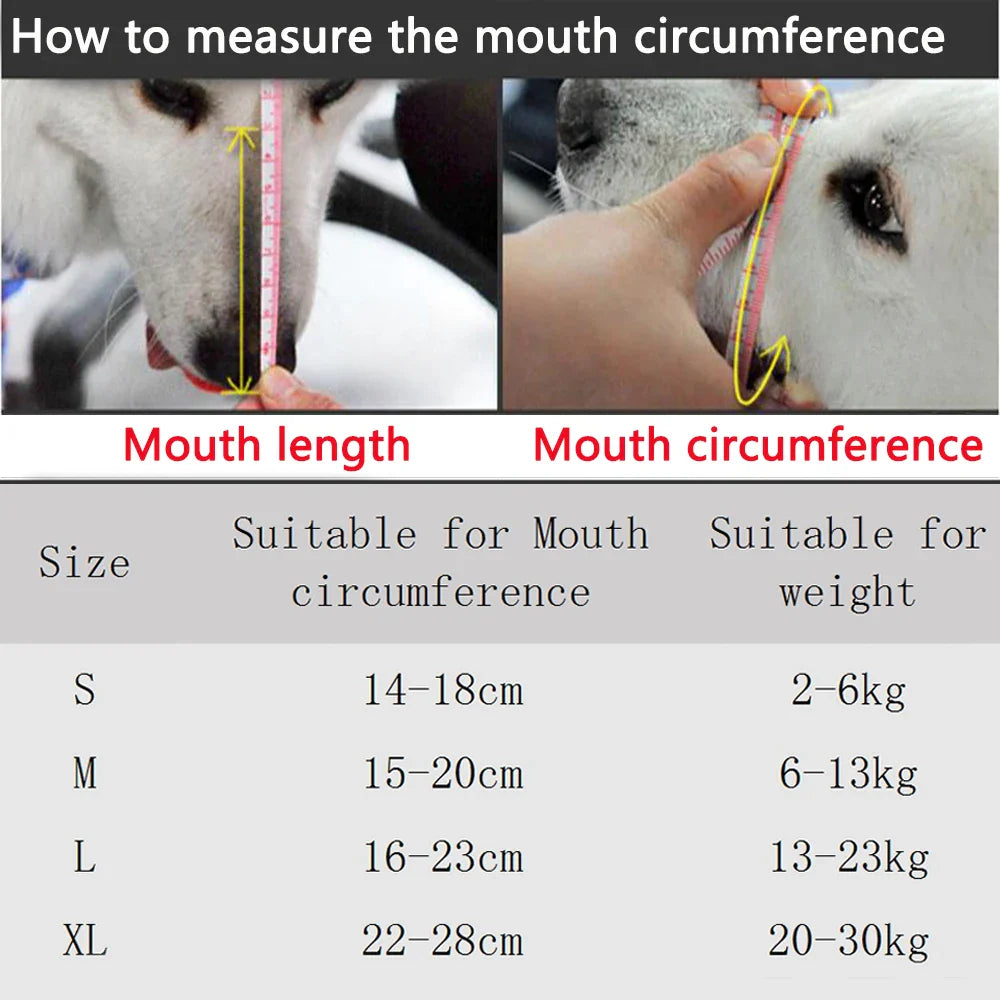 BellStop+ | Ventilerad hundekorg | Justerbar nylonkorg | Anti-bark och anti-bite skydd | S-XL storlekar