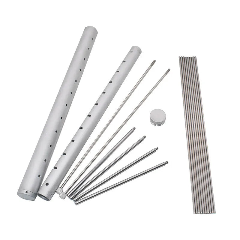 Carvallo Pocket Bärbar BBQ-Grill i rostfritt stål | Fällbar & kompakt | För 3–5 personer | 30 × 27,5 × 15,5 cm