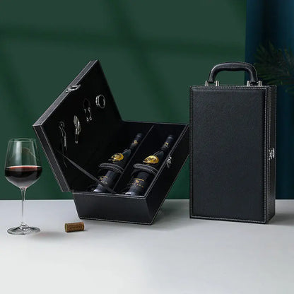 Lyxig Vinlåda - Stilig Förvaring för Vin och Tillbehör