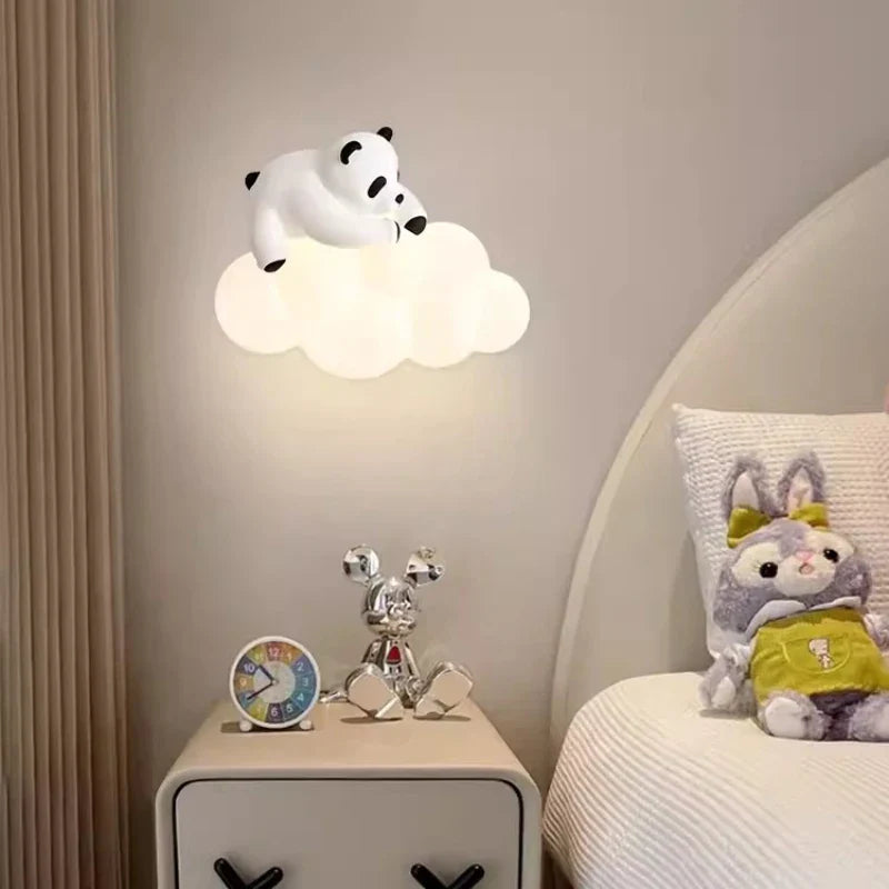 PandaLicht - Söt Panda LED Vägglampa för Barnrum