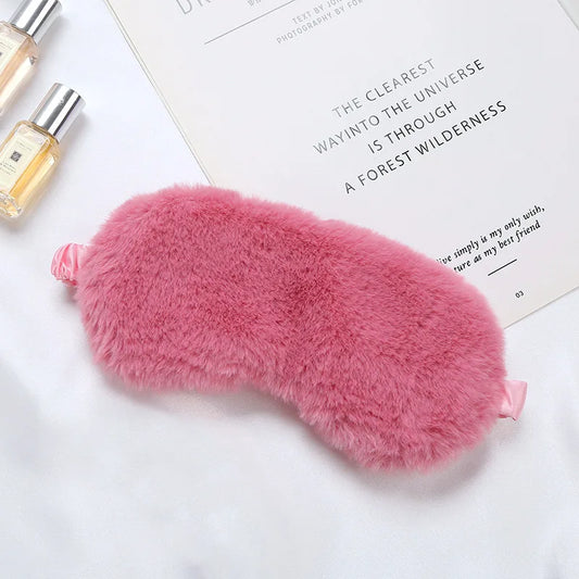 Plush sömnmask med justerbar rem