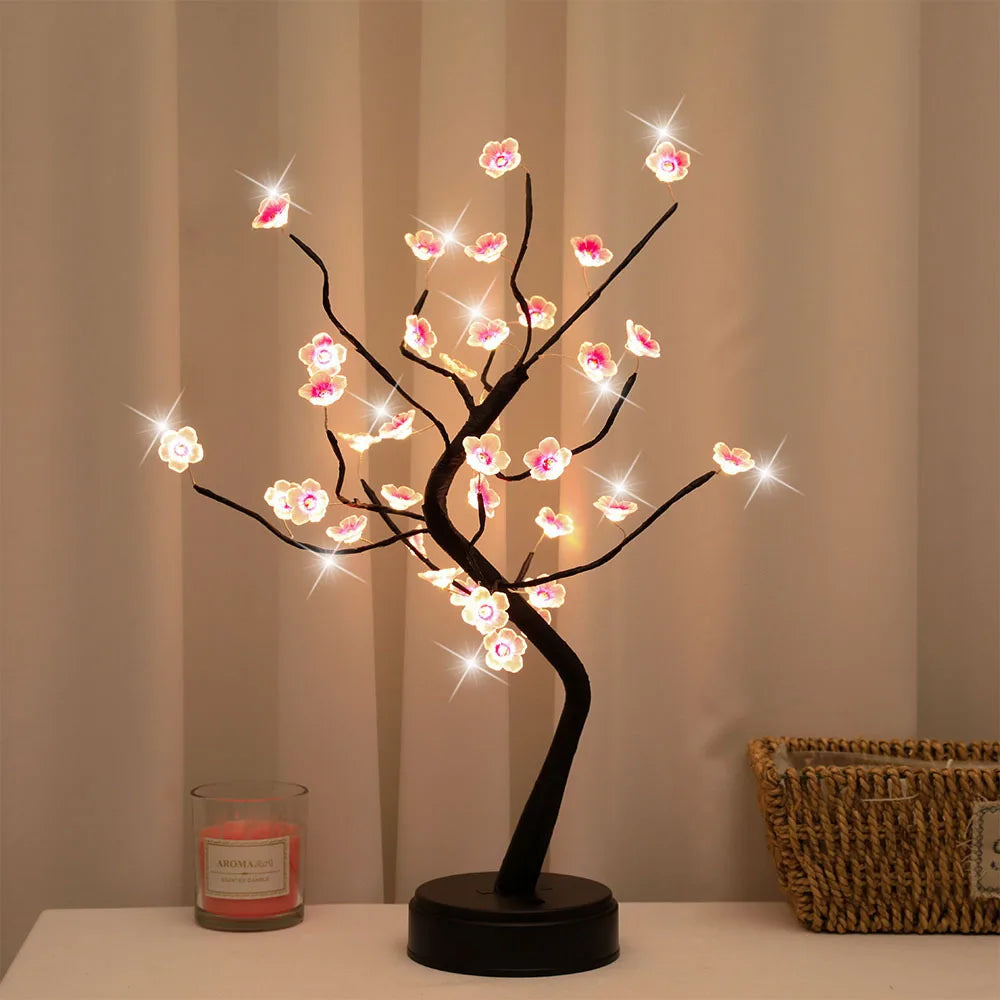 ZenGlow - LED Bonsai Träd Lampa, Dekorativ Bordslampa för Vardagsrum &amp; Sovrum
