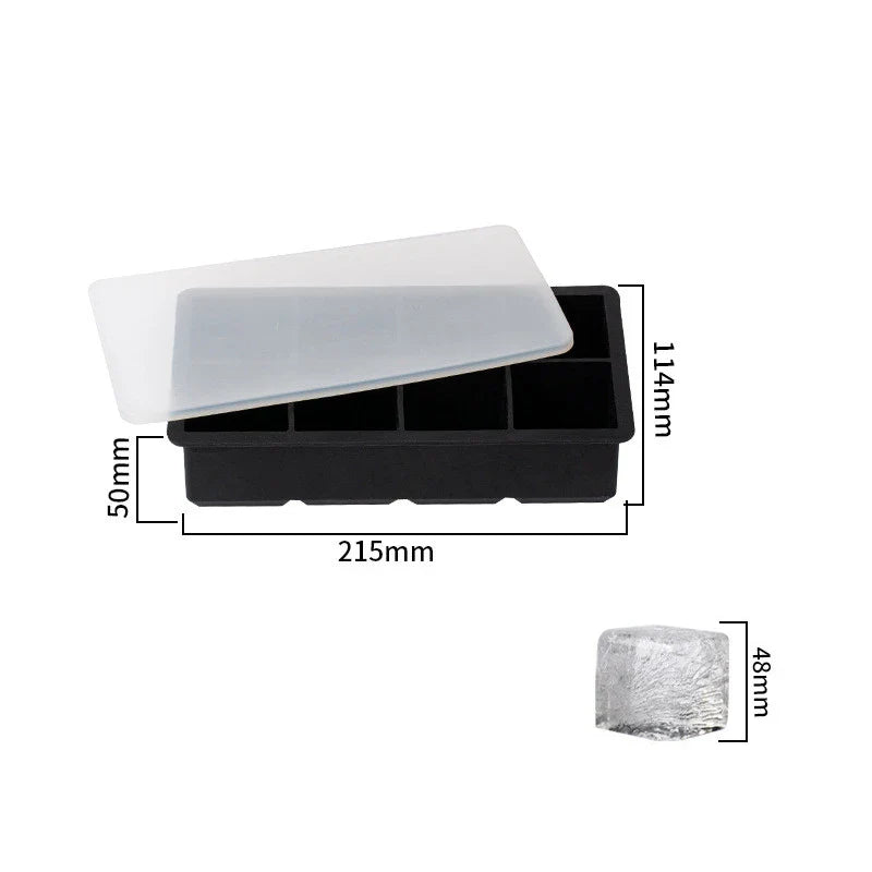 Carvallo Stor isbitsform i silikon | BPA-fri & flexibel | För XXL-isbitar, cocktails & kök | Lätt att rengöra