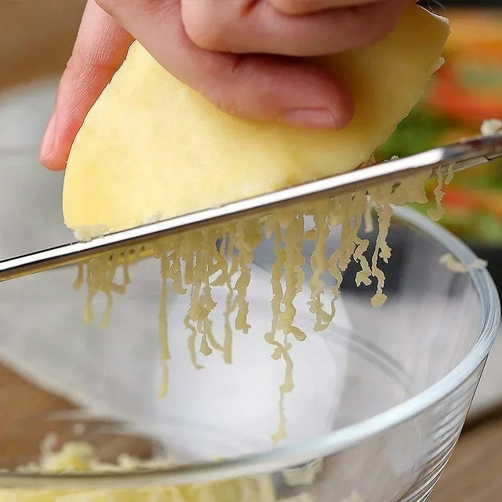 Carvallo MultiGrate Classic Handriven i rostfritt stål | Mångsidig för ost, grönsaker &amp; frukt | Ergonomisk &amp; diskmaskinssäker