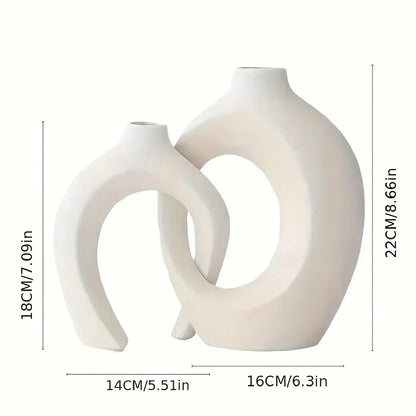 Vaylo Formé | Skulptural keramik vas i boho-stil (2-pack)