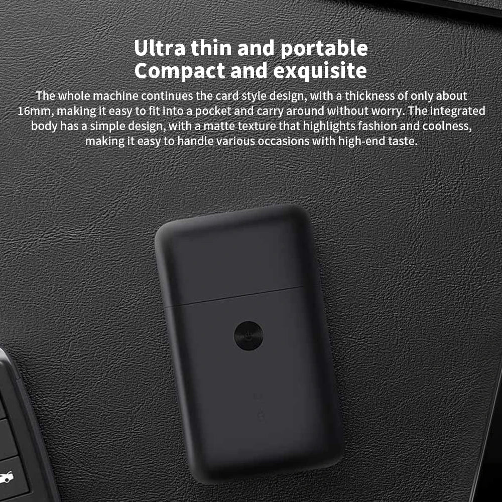 Royallure Elektrisk Rakapparat Dubbel Blad med Hög Hastighet Motor, IPX7 Vattentålig Rakkniv