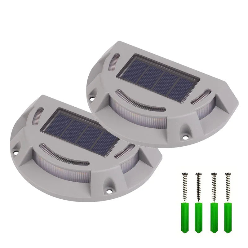 Carvallo Solar-Trappbelysning 2-i-1 | Varmvit & Kallvit | Vattentålig IP65 | För Utomhus, Trappor, Vägar & Infarter