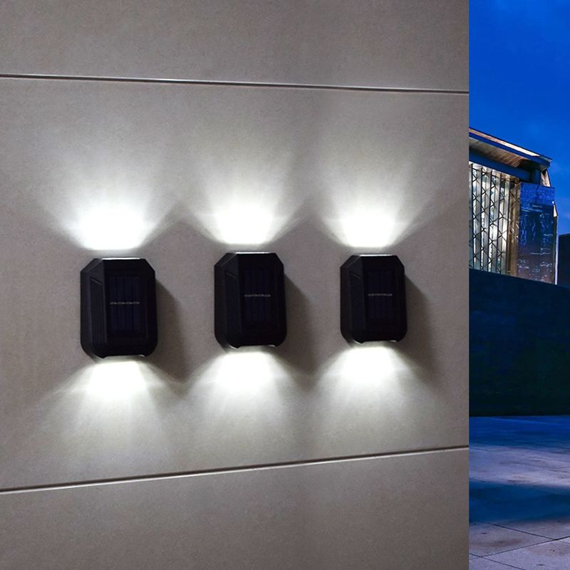 Carvallo-Vägglampa StellaLux | Stjärnliknande effekter | Aluminium & Glas | IP65 Väderbeständig | Med skymningssensor