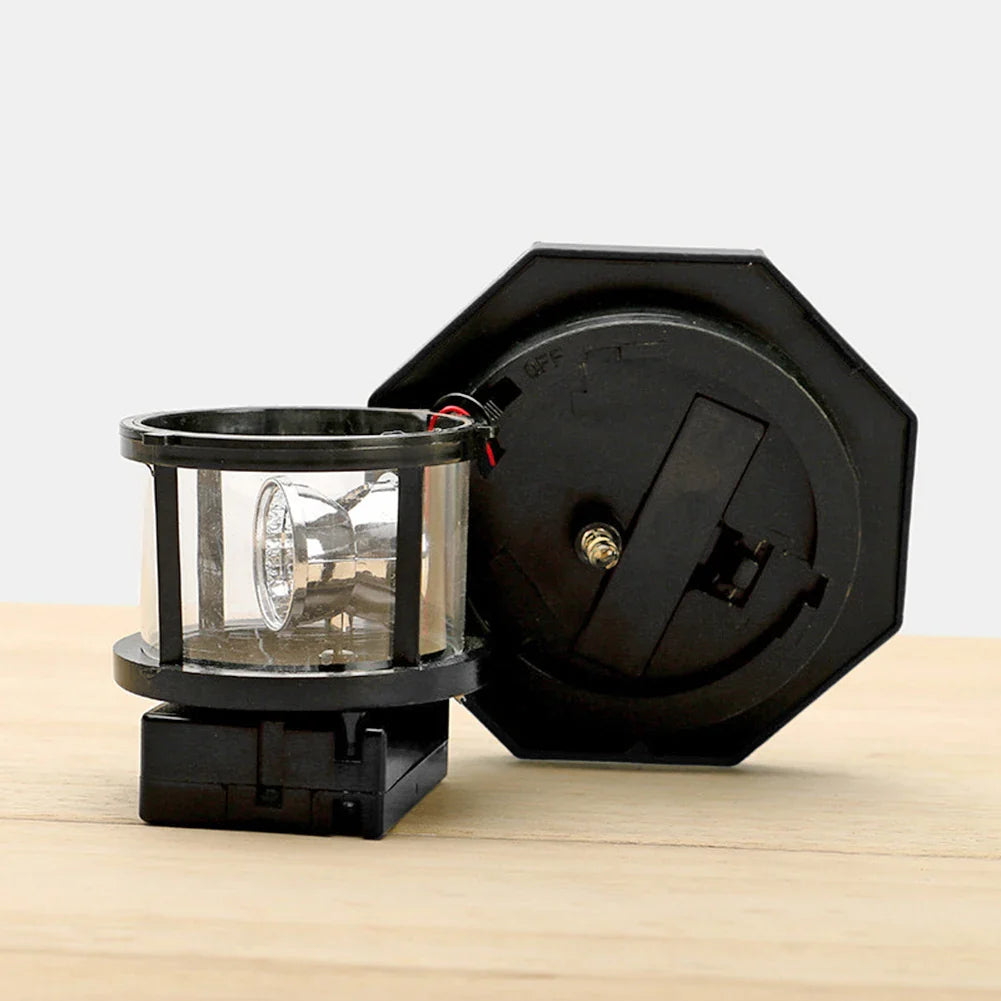 Carvallo LightTower Solfyr Dekorationsljus | LED med roterande ljusstråle | Automatisk sensor | För trädgård, balkong & staket