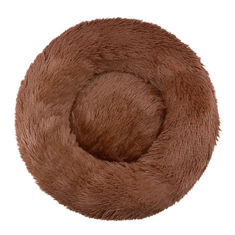 Super Soft Round Pet Bed – Plush, Cozy &amp; Comfortable for Cats &amp; Dogs
