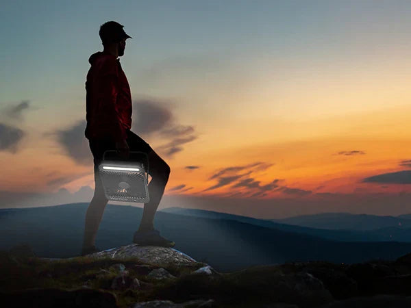 Royallure Bärbar Uppladdningsbar Bordsvovare – 20000mAh Batteri, Tyst 4-Hastighets Luftflöde & LED Lampa