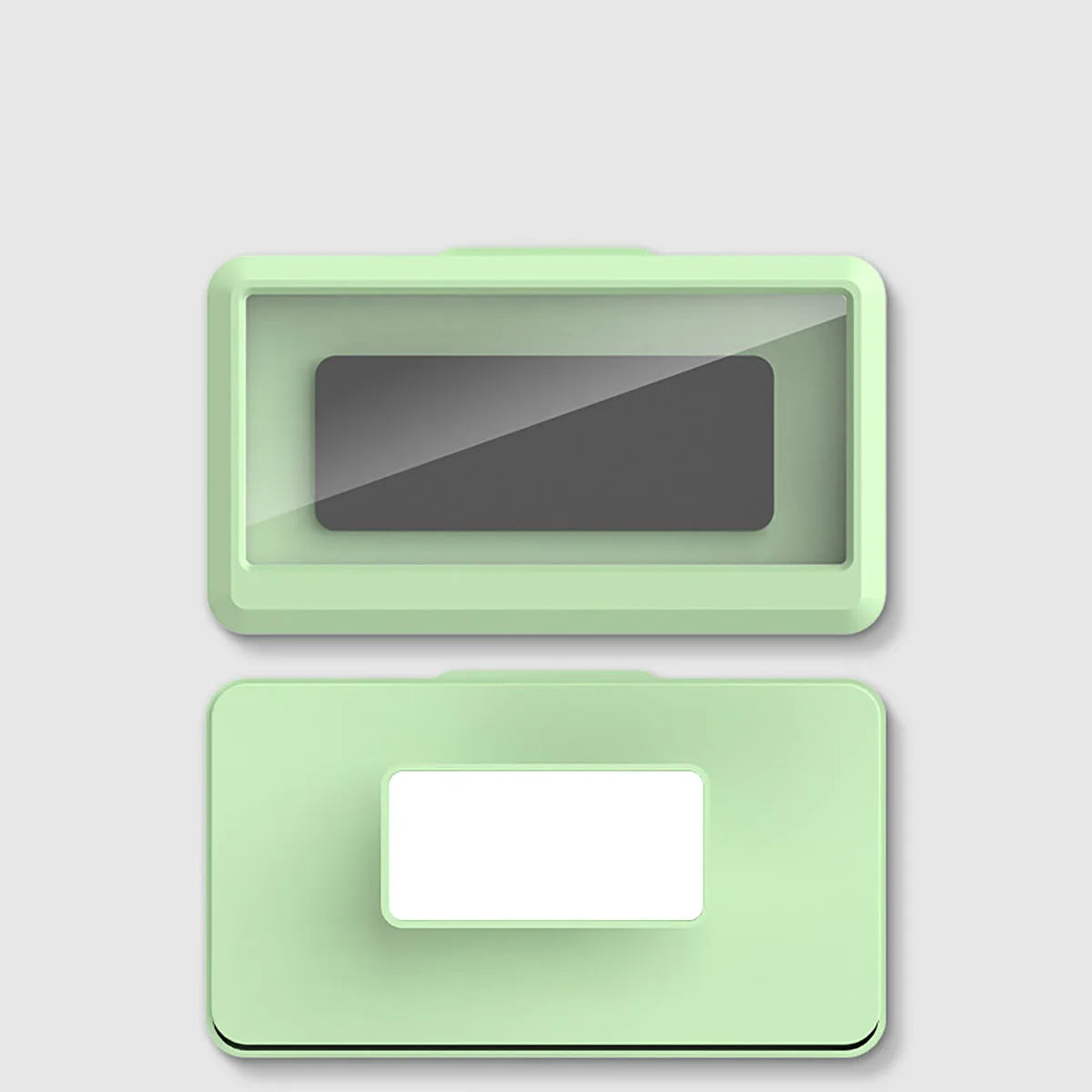 Carvallo Touch | Vattentät telefonhållare för badrummet | Väggmonterad smartphone-box med pekskärm | Självhäftande | För mobiler upp till 6,8"