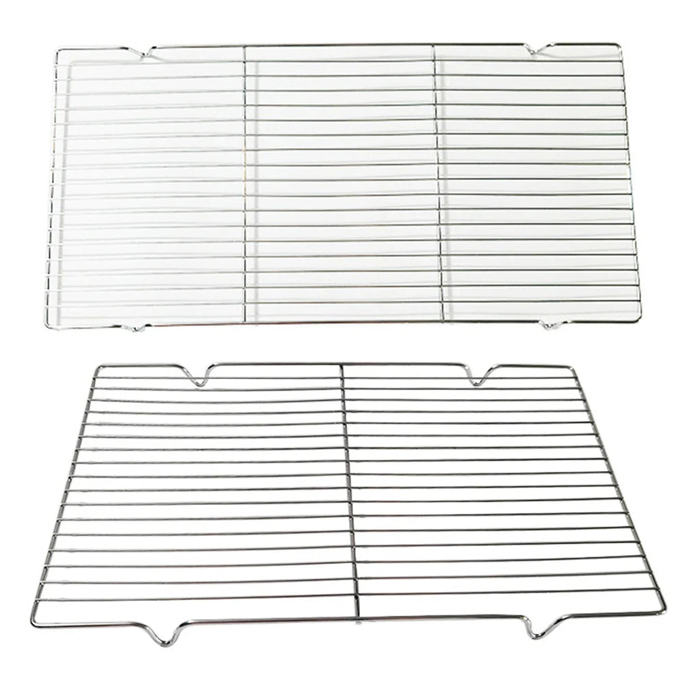 Carvallo Grillrost i rostfritt stål | Rektangelt BBQ-galler med förstärkta fötter | Mångsidig för grill, ugn & torkning | Rostfri & Robust